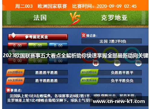 2023欧国联赛事五大看点全解析助你快速掌握全部最新动向关键