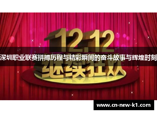深圳职业联赛拼搏历程与精彩瞬间的奋斗故事与辉煌时刻